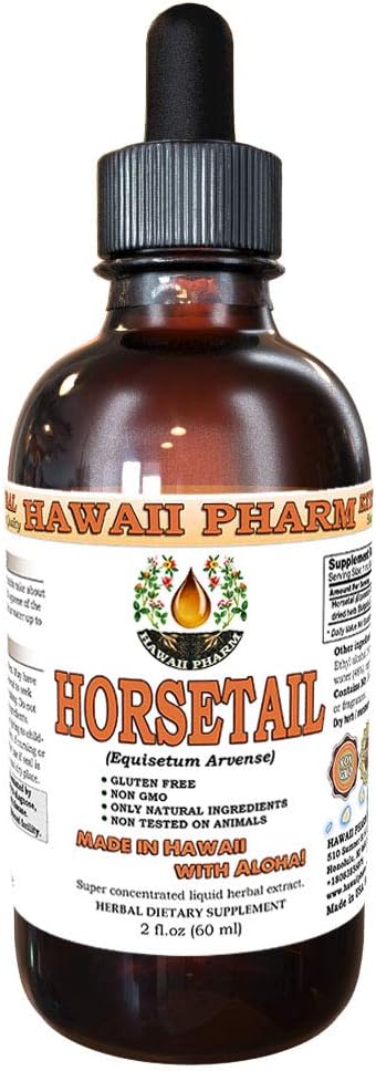 Hawaii Pharm Horsetail (Equisetum arvense) Liquid Extract 2 Oz