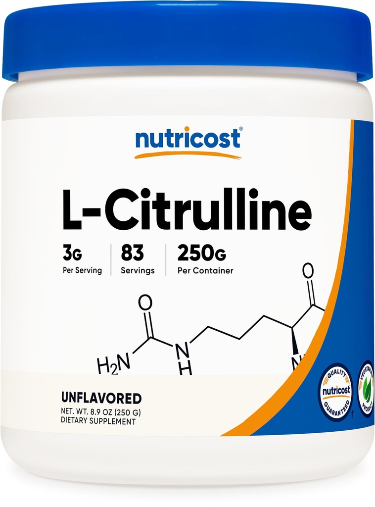 Nutricost Pure L-Citrulline (Base) Powder 250 gramos
