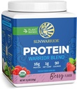 Vegan Protein Powder con BCAA Silencio Orgánica Hemp Seed Protein Gluten Free Non-GMO Dairy Free Soy Sugar Free Low Carb Plant Based Protein Powder ← Berry 15 SRV 375 G ← Warrior Blend by Sunwarrior