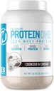 NutraOne ProteinOne Whey Protein Promote Recovery and Build Muscle with a Protein Shake Powder for Men &amp; Women (Cookies &amp; Cream, 2 LB)