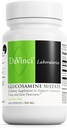DAVINCI Laboratorios Sulfato de Glucosamina - Suplemento dietético para apoyar funciones de tejido conectivo y articulaciones - libre de gluten - 500 mg - 120 cápsulas