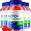 (5 Pack) Trim Keto Tonic Keto ACV Gummies, Trim Keto Gummies Weight Management Suplemento, Trim Keto Tonic Reseñas con Apple Cider Vinegar, Trim Keto Tonic Advanced ACV Gummies, B12 (300 Gummies)