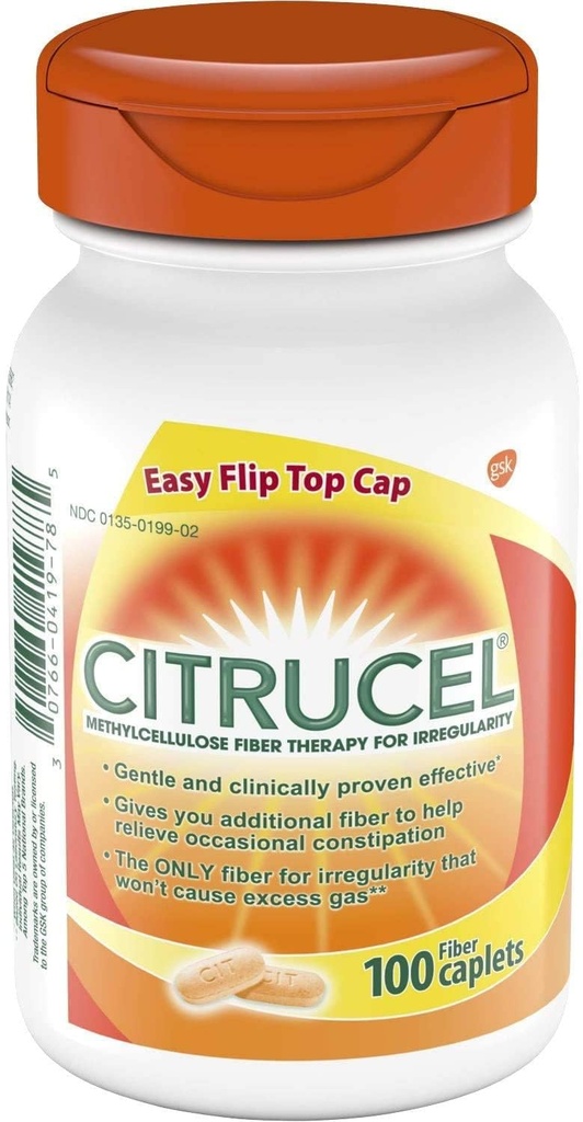 Citrucel Fiber Supplement Caplets-100 ct.