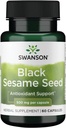 Swanson Full Spectrum Black Sesame Semilla 500 Milligrams 60 Capsules