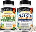 65 Billion CFU Daily Probiotic Supplement (1 Mes de Suministro) Plus Advanced Prebiotic Gut Health Supplement (1 Mes de Suministro)