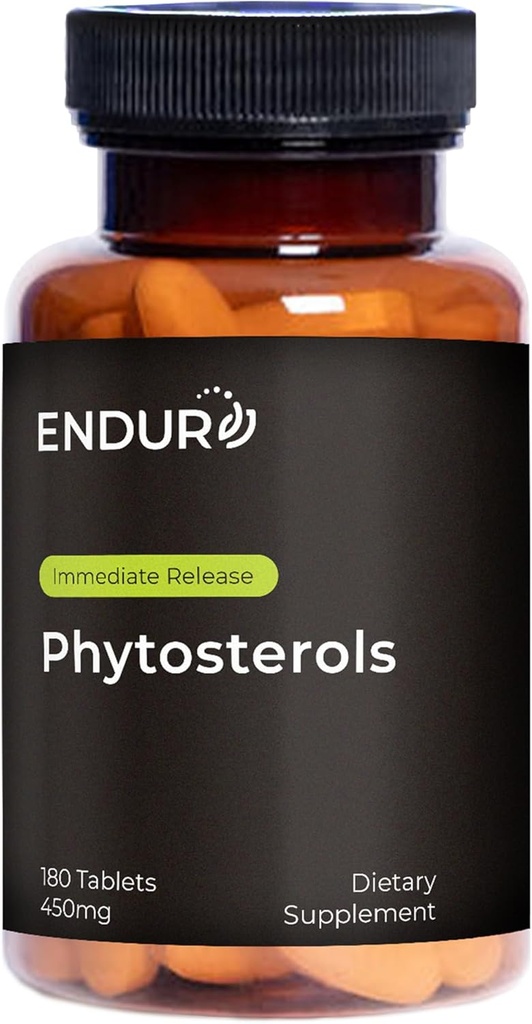 Endur Phytosterols, promueve la salud del corazón y la próstata para los hombres, ayuda a bloquear la absorción del colesterol " apoyo urinario Comfort, 450mg (180 tabletas)