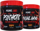 Insane Labz Hellboy Bundle, Psychotic Hellboy Pre Workout e Insane Amino BCAA, Aumentar Masa muscular, Fuerza, Enfoque y Tiempo de Recuperación, Blue Raspberry