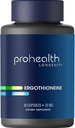 ProHealth Ergothioneine 5X Strength. 25mg Dose de investigación clínica. Suplemento natural de hongos Aminoácidos para mejorar la cognición, la salud cardíaca. Vitamina de Longevidad Esencial. 25 mg/Serving, 30 Actuaciones