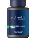 ProHealth Ergothioneine 5X Strength. 25mg Dose de investigación clínica. Suplemento natural de hongos Aminoácidos para mejorar la cognición, la salud cardíaca. Vitamina de Longevidad Esencial. 25 mg/Serving, 30 Actuaciones