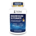 Dr. Berg Maximum Strength 4-in-1 Chelated Magnesium Glycinate with Clean, Potent & Pure Ingredients ← 4X Lab-Tested & Verified ← USA Formulated Magnesium Supplement Capsules ← 90 Capsules