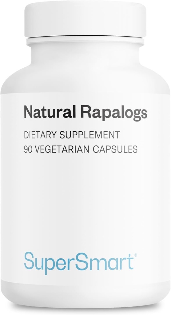 Supersmart - Rapalogs naturales (Fórmula avanzada) - con EGCg, Fisetin, Trans-resveratrol, Salicin, Curcumin Phytosome ← Non-GMO & Gluten Free - 90 cápsulas vegetarianas