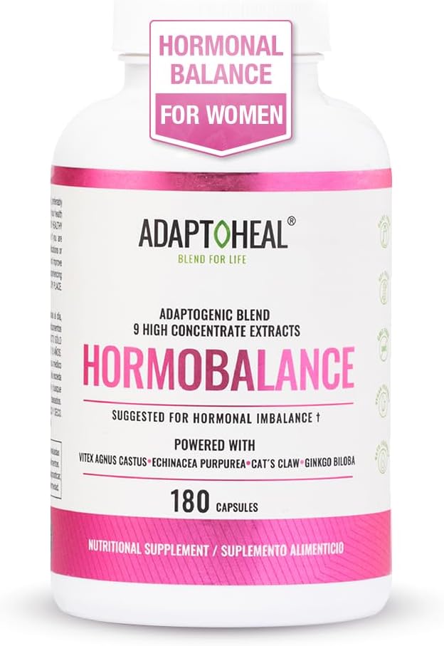 Balance hormonal para mujeres – Menopause " PMS Support Suplemento – Adaptogens for Female Balance " Wellness – 180 Vegan Capsules