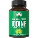 Suplemento integral de alimentos crudos de Kelp orgánico (Ascophyllum Nodosum) por Peak Performance. Potasio Iodide Tablas de soporte. para Metabolismo, Energía e Inmune. 60 cápsulas Vegan, Pills.