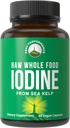Suplemento integral de alimentos crudos de Kelp orgánico (Ascophyllum Nodosum) por Peak Performance. Potasio Iodide Tablas de soporte. para Metabolismo, Energía e Inmune. 60 cápsulas Vegan, Pills.