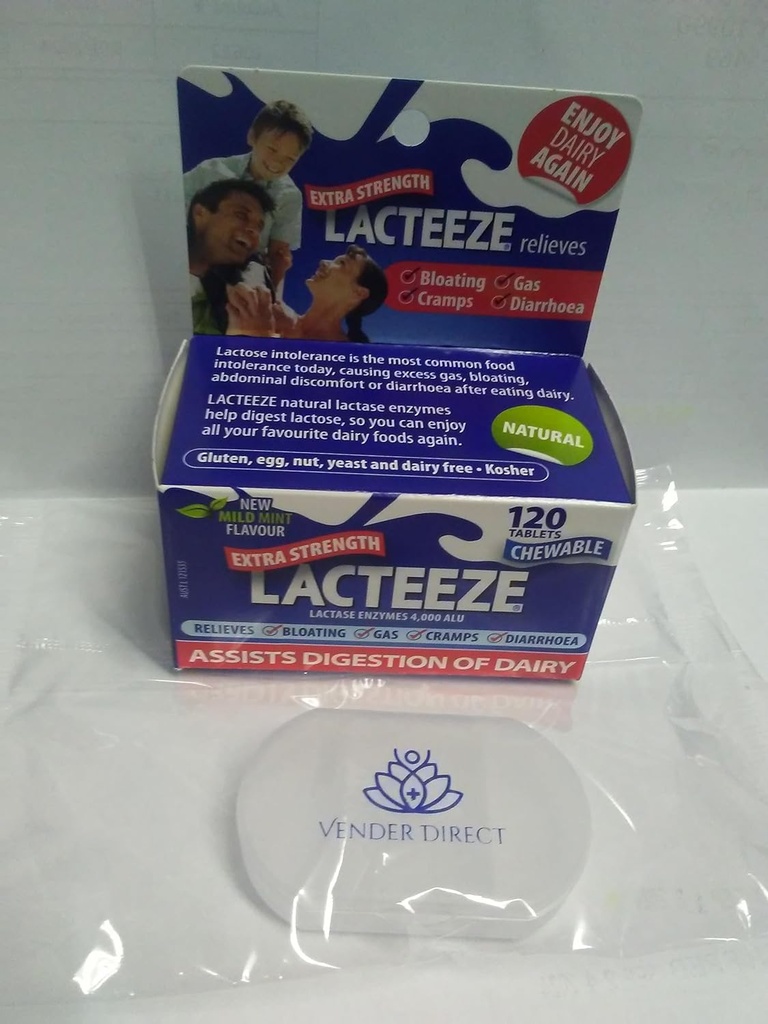 Lacteeze Extra Strength 4000 ALU, con el caso Pill