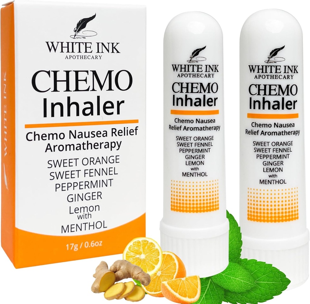 Chemo Side Effect Relief! Aromaterapia Nausea Esencial Aceite Inhalador de Nasal!