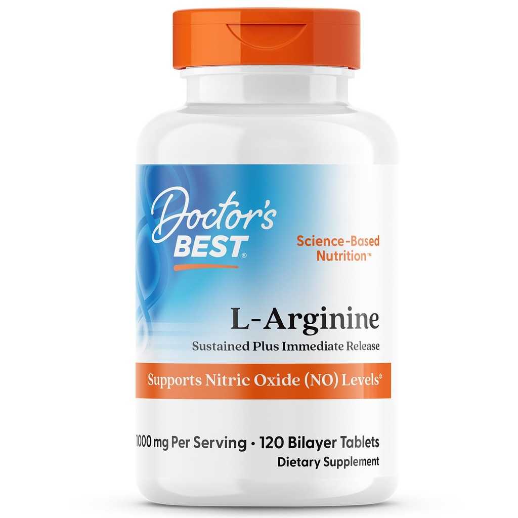 El mejor suicidio del médico más la liberación inmediata L-Arginina, no GMO, Vegan, Gluten &amp; Soy Gratis, 500 mg, Tablet, 120 Conde