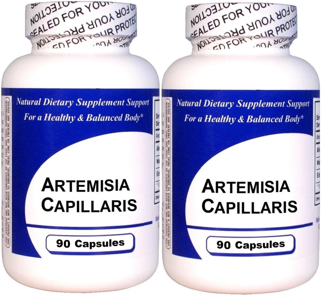 Artemisia Capillaris (90 cápsulas)-Extracto herbal centrado - Suplemento dietético - 2 Pack