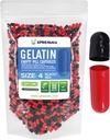XPRS Nutra Size 4 Empty Capsules - 500 Count Small Empty Gelatin Capsules - Pills DIY Capsule Filling - Fillable Bovine Pill Gel Caps for Do-It-youself Supplements (Black/Red)