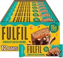 FULFIL Protein Snack Bares, Chocolate Salted Caramel Flavored, Gluten Gratis con 15g Protein, Pantry Staples, 12 Condes