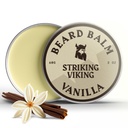 Striking Viking Beard Balm for Men - Leave in Beard Conditioner - Styling Balm Made with Naturally Derived Beard Butter, Argan & Jojoba Oils (2 Ounce (Pack of 1), Vanilla)