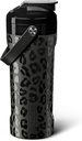 BrüMate MultiShaker Blender Shaker Bottle TEN 100% Acero Insonorizado Aislante Leakproof TEN Pre Workout and Protein Shaker Bottle for the Gym TEN 26oz (Onyx Leopard)