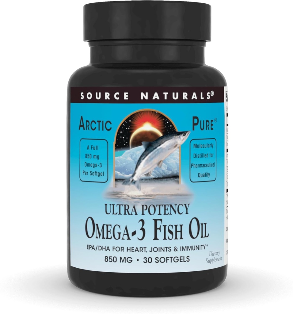 Fuente Natural ArcticPure Ultra Potency 850 mg Omega-3 Fish Oil - 30 Softgels