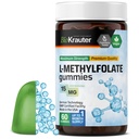 BIO KRAUTER® L Methylfolate Gummies for Folic Support - Folic Acid Gummies (Vitamin B9) MTHF Supplement for Brain & Mood Support - Folate Supplement 15 mg L-Methylfolate, 60 Vegan Gummies