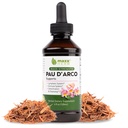 Maxx Herb PAU D'Arco Tincture - Max Strength PAU D Arco Extracto para Immune Support, Taheebo Tea Inner Bark Absorbs Better Than PAU Darco Capsules – 4 Oz Bottle (60 Servings)