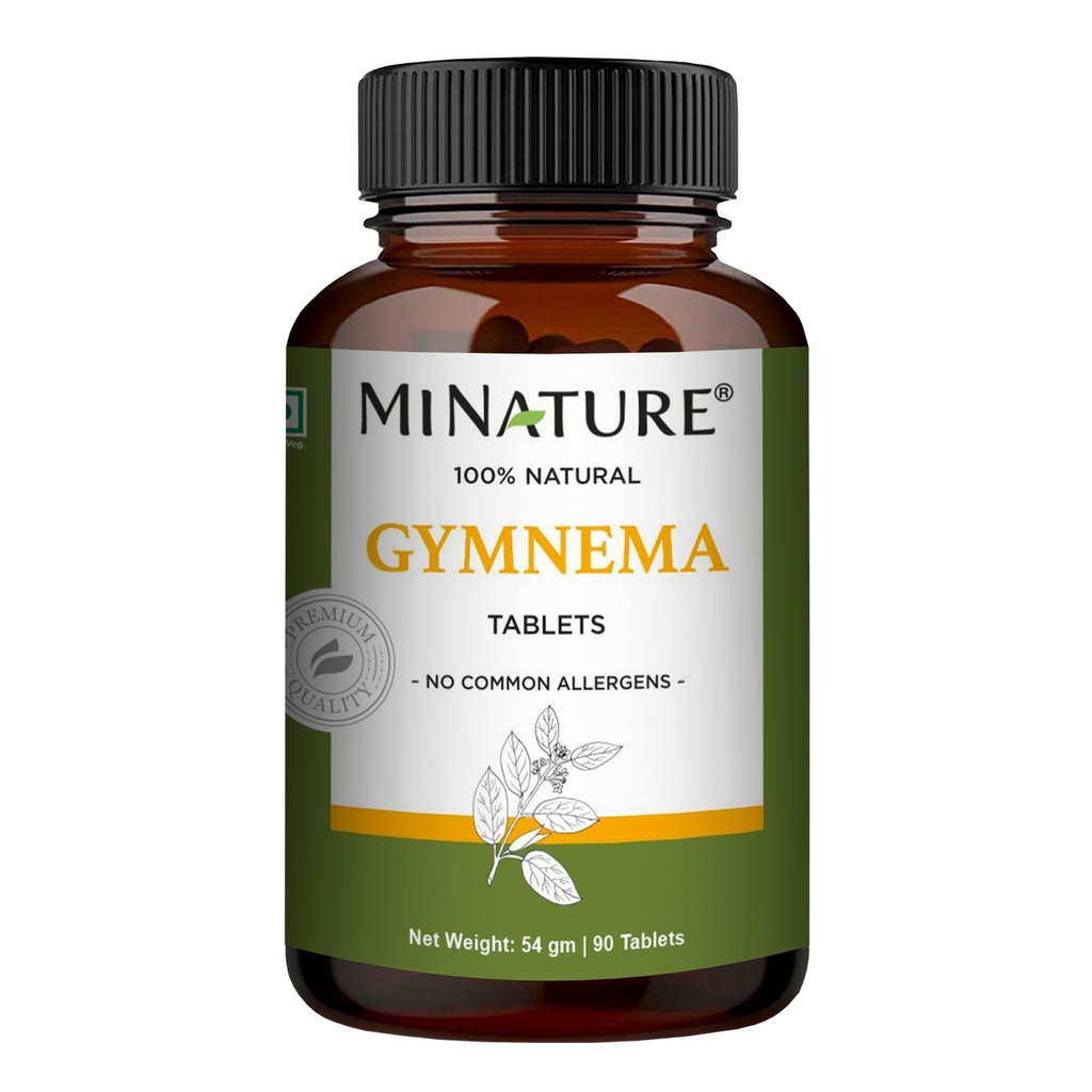 Gymnema Tablets by mi Nature TENIDO 90 Tablets, 1000 mg TENIDO 45 Days Supply Silencio Gurmar TENIDO Gymnema Sylvestre Suplementos TEN Vegan