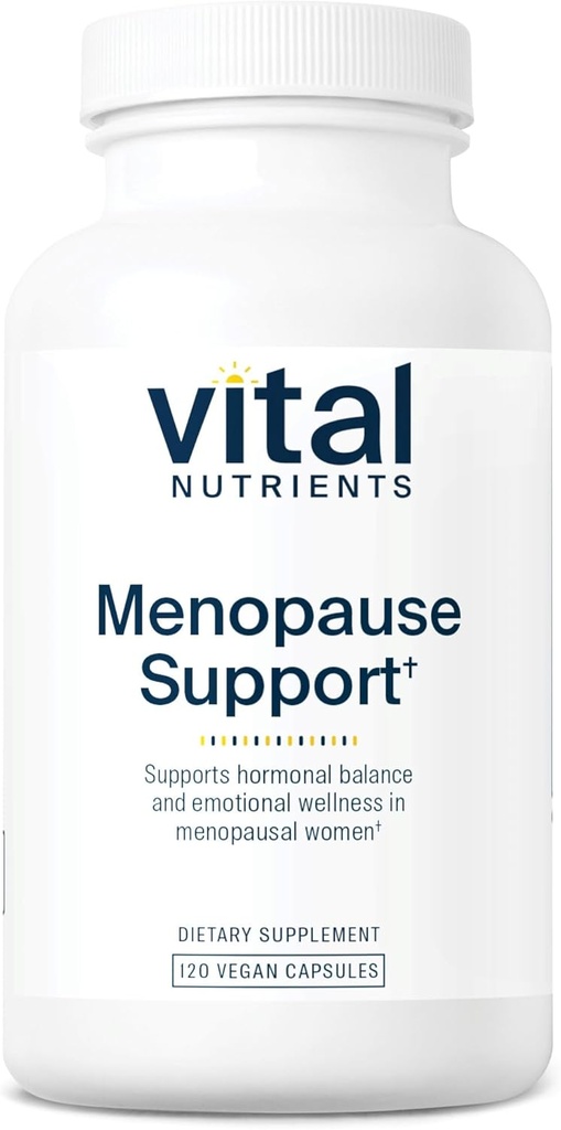 Vital Nutrients Menopause Support ¦ Vegan Supplement for Women TEN Herbal Complex with Black Cohosh and Vitex Tree Berry for Hormone Balance Support* TEN Gluten, Dairy, Soy Free Ø 120 Capsules