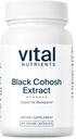 Vital Nutrients Black Cohosh Extracto 250mg Vida Suplemento Vegan para la menopausia de las mujeres, equilibrio hormonal y apoyo PMS* ← Gluten, lácteos y soy libres ← Non-GMO Silencio 60 cápsulas