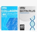 Veru Wellness Hair Skin Nail Duo Lifestyle Patches - Biotin Collagen - Self Adhesive Time Release Topical Patch, 8-10 horas (60 Day Supply)
