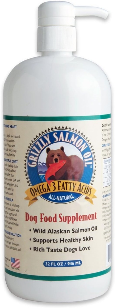 Salmón Grizzly OGrizzly Salmón Aceite 32oz
