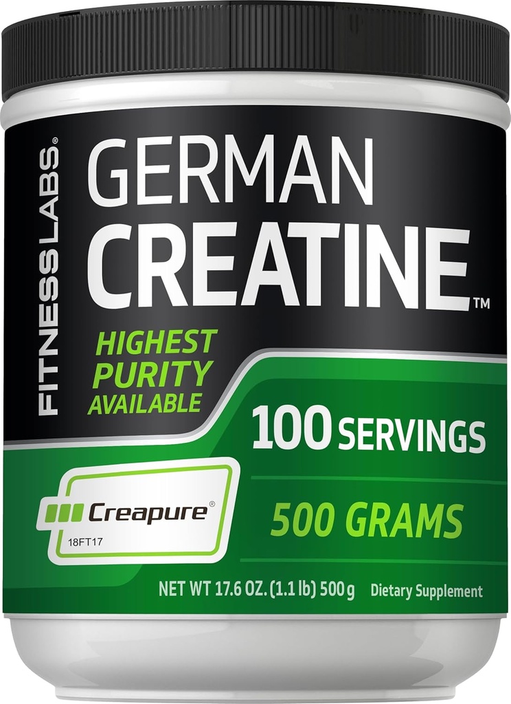 Laboratorios de gimnasia Alemán Cretina Monohydrate Polvo TEN 500 Grams TENIDO Creapure Fitness Suplemento TEN 100 Servings
