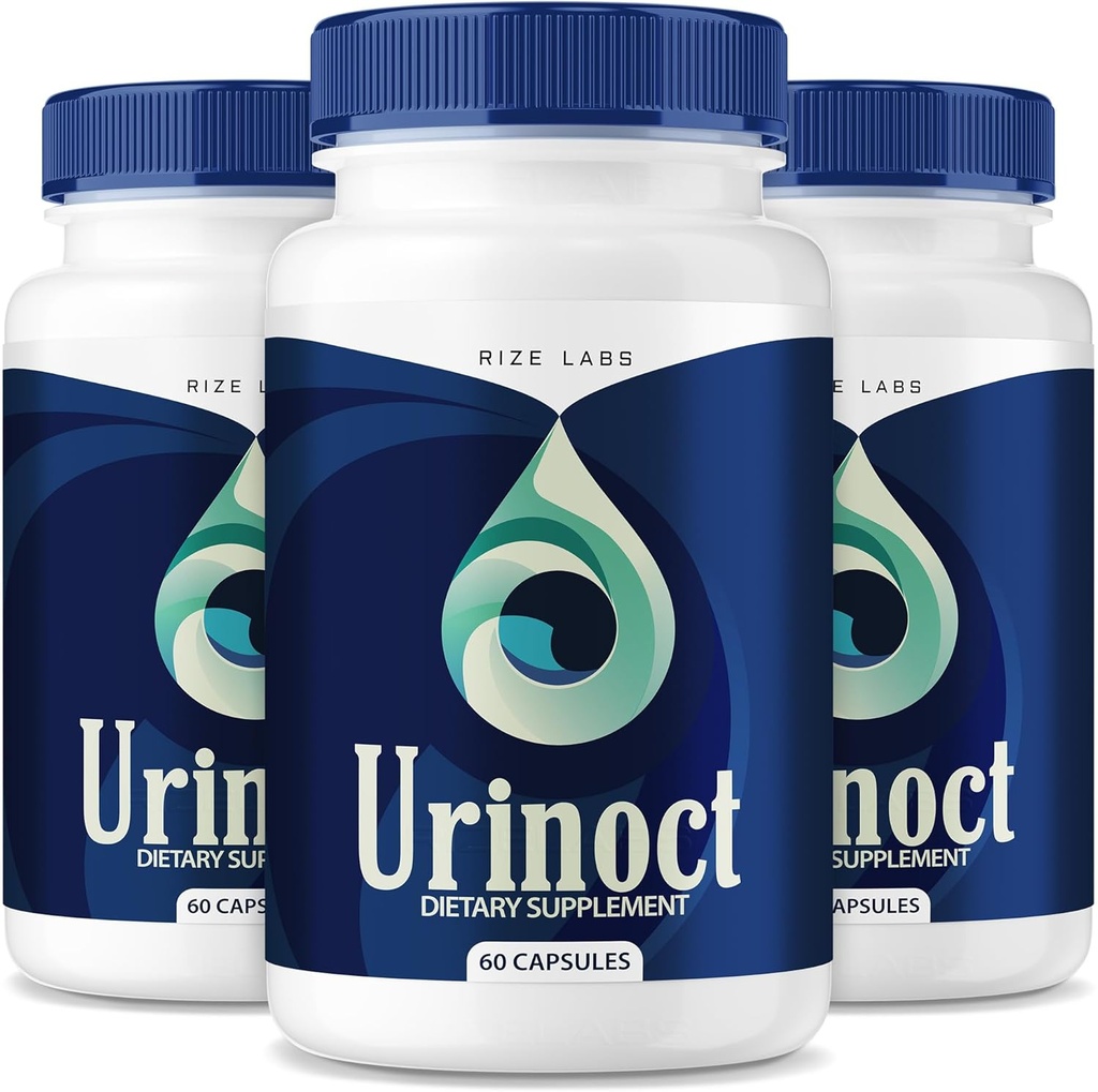 rize labs (3 Pack) Urinoct Prostate Supplement, Urinoct Bladder Health, Advanced Urinoct Prostate Function Formula, Urinoc Organic Herbal Blend Reviews, Urinoct Prostate Flush for Flow (180 cápsulas)