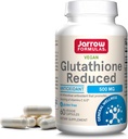 Fórmulas de Jarrow Glutathione Reducido 500 mg - 60 cápsulas de verduras - Antioxidante intracelular - Suplementos de Glutatión de calidad - Apoyo Reciclaje de vitaminas C &amp; E - No GMO - Gluten Gratis - Vegan