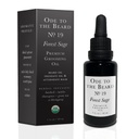 Vegan Mia - USDA Aceite de barba de olor a píceo orgánico para hombres, aceite de trituración de 3 en-1 con aceite de argán y más - Para el crecimiento y mantenimiento de la barba, Ode To The Beard Forest Sage Beard Oil, 1 fl oz