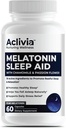 Super Strength Melatonin 10 MG Capsules, Chamomile, Passionflower & Lemon Balm, Sleep Aid to Help You Fall Asleep Naturally & Wake Up Refreshed, Non-Habit Forming, 60 cápsulas
