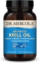 Dr. Mercola Antártico Krill Oil - 1,000 mg - Omega-3 Suplemento con EPA & DHA - Apoyos Cerebro, Corazón, Salud Conjunta e Inmunitaria - GMO-Free, Gluten-Free &amp; Soy-Free - 60 cápsulas (30 servidos)
