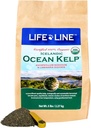 Life Line Certified Organic Ocean Kelp Supplement for Dogs, Cats & Horses TEN Boosts Coat Health, Reduce Shedding, Fights Plaque " Tartar, Supports Digestion, USDA Certified - 5 lb