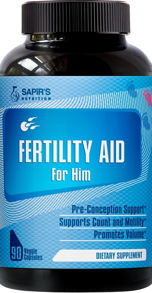 Booster de volumen de semen y suplemento de fertilidad masculina - Preconcepción para él Sperm Health, Count, Motility & Strength with Maca, L-Arginine, Zinc, Folate Acid Multivitamins prenatales - Píldoras de erección