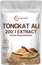 Micro Ingredientes Tongkat Ali Extract 200:1 (Longjack) Polvo, 100 Gramos, Crecido en Indonesia, 100% Puro Eurycoma Longifolia Extracto de raíz, Sabor de bitter - No Filler, No Additivo, No GMO