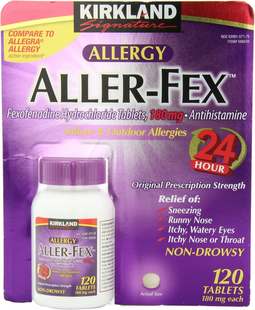 Kirkland Firma Aller-Fex 180mg 120 pestañas