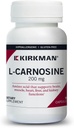Kirkman – L-Carnosina 200 mg - hipoalergénico – 90 cápsulas vegetarianas – Aminoácidos – libre de gluten – Casein Gratis