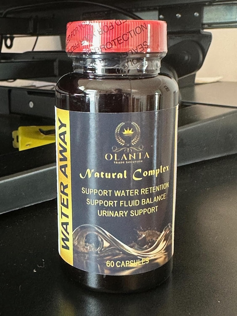 Complejo Water Away - Diuréticos herbarios para la retención de agua, cardo de leche, arándano, granada, suplemento natural para la retención de agua, soporte para el riñón - 1 botella