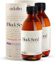 adalin Black Seed Oil Liquid 16.8 fl oz ← Nigella Sativa Seed Oil ← High Thymoquinone ← Cold Presionado Silencio Glass Bottle ← Blackseed ← Vegan ← Gluten Free