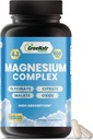 Suplemento Complejo de GreeNatr Magnesio - Suplementos de Magnesio con Glycinate, Citrato, Malate " óxido - Tablas de magnesio para la digestión, sueño, salud cardíaca, " Energía - vitaminas de magnesio 120 condes