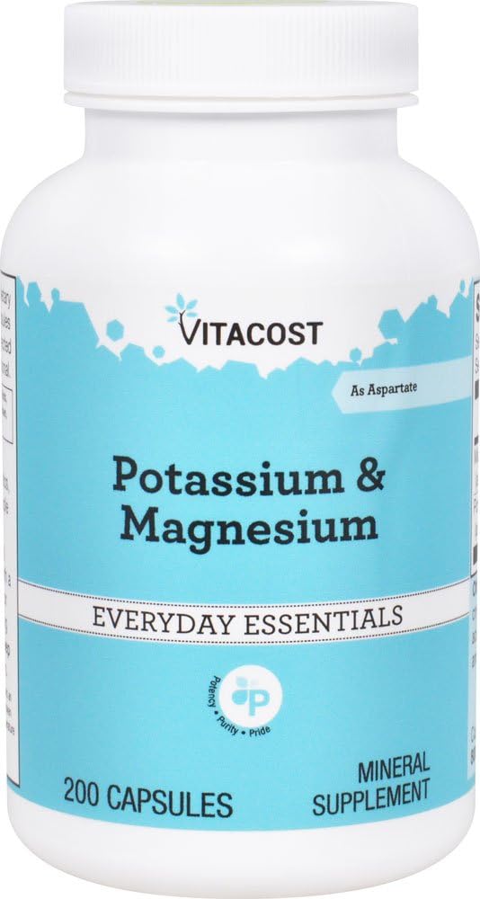 Vitacost Potassium & Magnesium - 200 Capsules