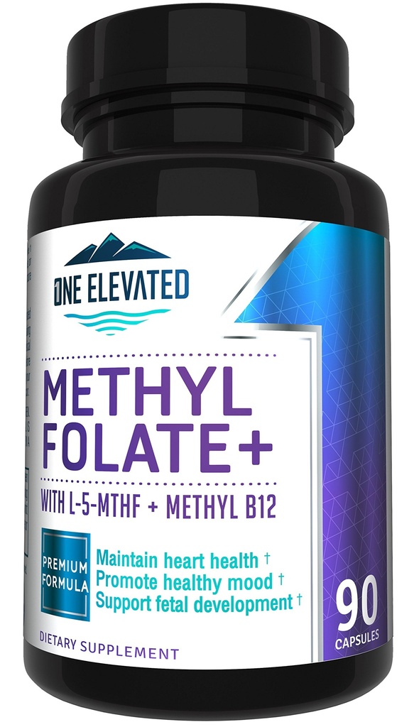 Doble fuerza &amp; Folato de metil más bioactivo! Formulado exclusivamente con Methylcobalamin de Grado Farmacéutico más Alto (B12), Niacin, B1, B2 B6. Funciona sinérgicamente para Max Results-3 Month Supply